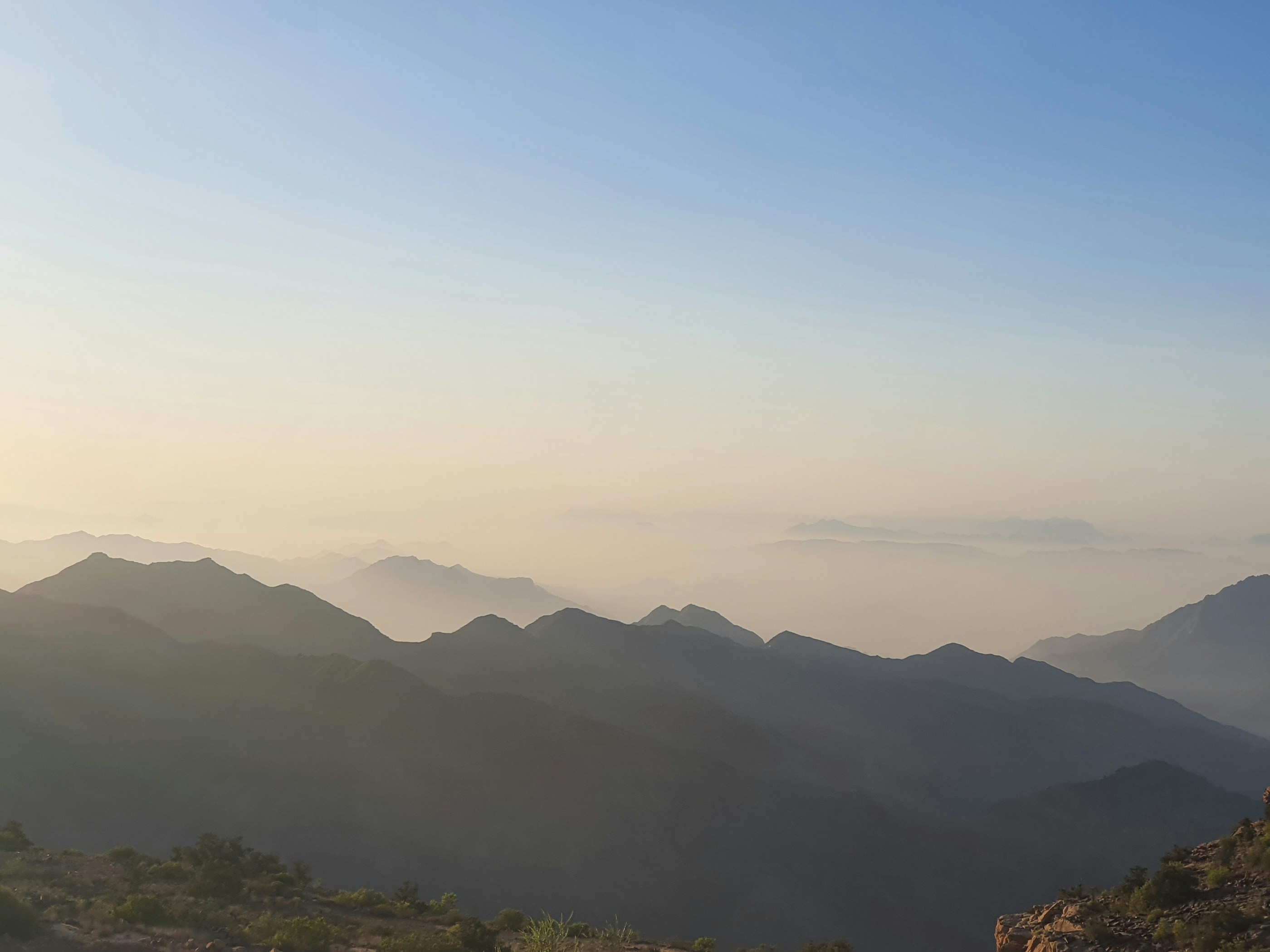 Ridges near Habala in the morning